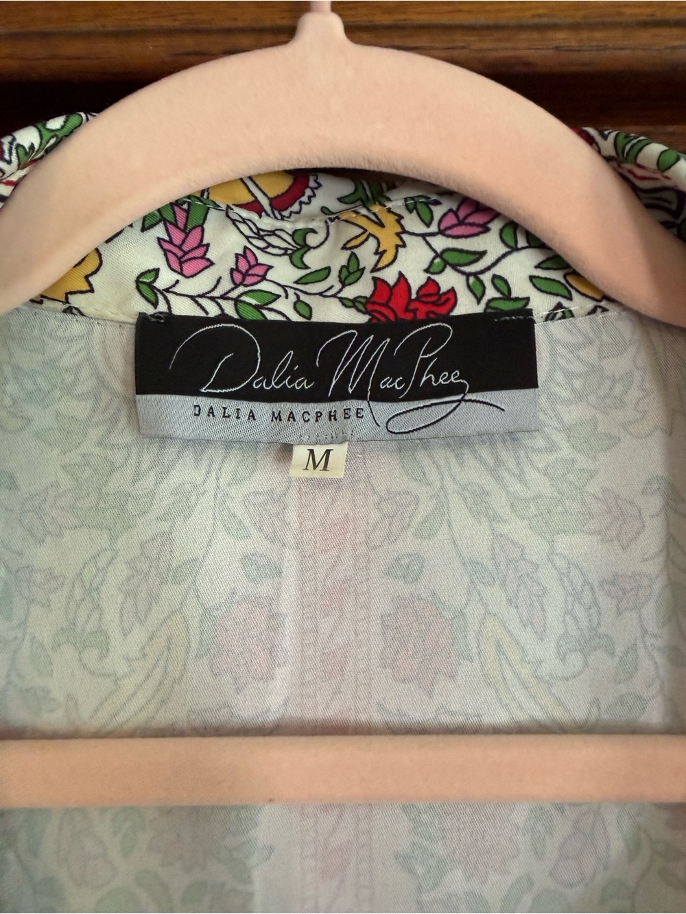 DALIA MACPHEE Sleeveless Button Down Belted Maxi Dress Floral Pattern US M - Picture 4 of 9